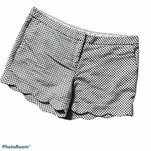 SAINT TROPEZ WEST navy white woven scallop shorts